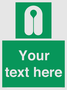 Custom sign safe condition Lifejacket